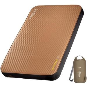 LOSTHORIZON Air & Foam Camping Mattress, Self-Inflating Sleeping Pad, 4.5" Thick, with Air Pump, Full