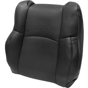 SecosAutoparts Passenger Top Lean Back Replacement Perforated Leather Seat Covers Black Compatible with Dodge Ram 2500 3500 4500 5500 Laramie Sport SLT 2009 2010 2011 2012