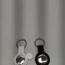 Air Tracker Tags-2 Pack Compatible with Apple Find My (iOS Only) Bluetooth Tracker, Smart Keys Finder and Item Locator with Waterproof Case for Wallet Luggage Backpack (Android Need Download App) (1B1W)