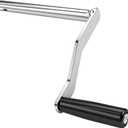 Crank Handle Replacement for Coleman Fleetwood Pop-Up Camper - Compatible with Coachmen & Fleetwood Tent Campers-OD: 7/8".ID: 5/8", Iron Lift System Crank with Rotating Plastic Grip (4-1/4" Handle)