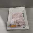 Bulletin Board, 35 x 17 1/2 inches Felt Board - Decorative Pin Board, Cork Board Alternative for Wall, Foldable Picture Board Self-Adhesive Vision Board Prayer Board with 20 Pushpins - White