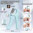 Grip Strengthener Kit & Flying Disc(4 pack) Ideal for Kids, Adults with Adjustable Hand Grip, Finger Exerciser, Hand Strength Ring for Muscle Therapy, Injury Recovery & Stress Relief