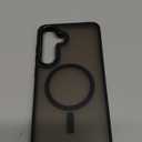 SUPFINE Magnetic for Samsung Galaxy S24 Case / S25 Case with Screen Protector, (Compatible with MagSafe) (Military Grade Drop Protection) Slim Translucent Shockproof Phone Case, Black