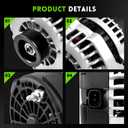 8301N Alternator 160Amp High Output Compatible with 2007-2014 GMC Yukon, Sierra, Chevy Tahoe, Suburban, Silverado 1500/2500, Avalanche, Cadillac Escalade, Replace# 15093928,15905871, ADR0369