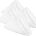 Utopia Home [24 Pack, White] Cloth Napkins 17x17 Inches, 100% Polyester Hemmed Edges, Washable and Reusable Ideal for Parties, Weddings and Dinners