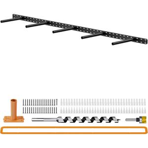 1 Pack Large Shelf Brackets Long Floating Shelf Bracket Invisible Floating Shelf Hardware Heavy Duty Floating Mantel Brackets(56"X6"X1.5" with Tools)