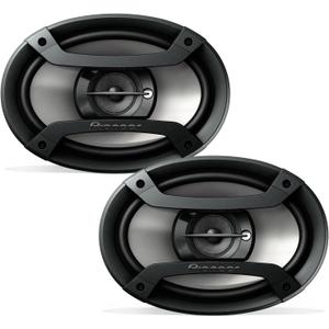 PIONEER TS-F6935R 3-Way Coaxial Car Audio Speakers - 6' x 9' Passive Car Speakers (Pair), 230 W Max Power, Black and Silver