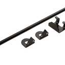 National Hardware N177-188 V835 Cane Bolt in Black,1/2" x 18" (1/2 in x 18 in, Black)