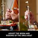 LEGO Ideas Jaws Set - Diorama Kit for Fans of The Classic Movie - Shark Toy - Movie Memorabilia Gift for Adults - Includes Orca Boat and Chief Brody, Hooper and Quint Minifigures - 21350