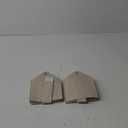 OLETHA Square Tissue Box Cover, Set of 2 - Aesthetic Tissues Cube Boxes Holder - Desk Decor for Room, Home & Office - Woven Textured, Light Taupe