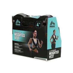 RBX 4LB PERFORMANCE WEIGHTED VEST BLK