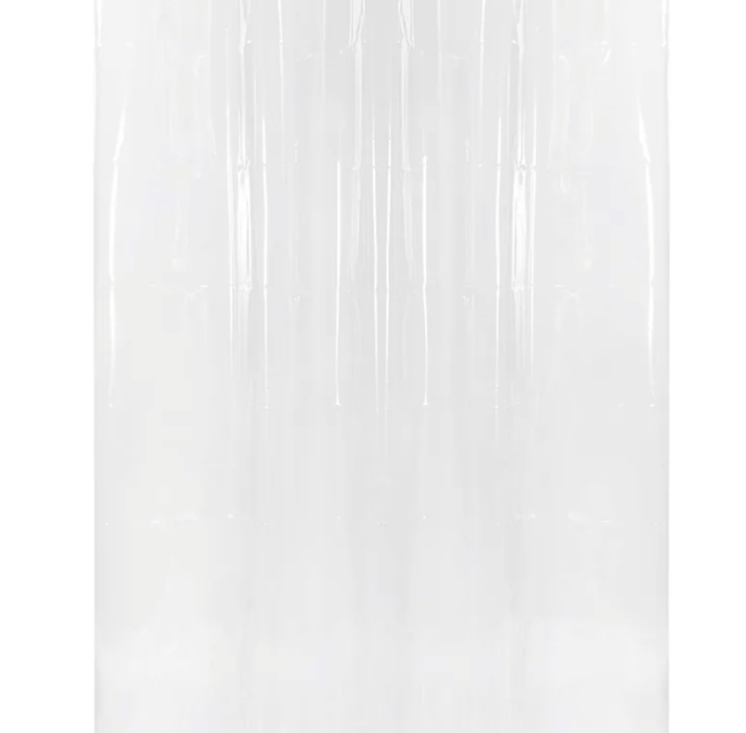 BAROSSA Design 54 inch Wide Stall Shower Curtain Liner with 3 Magnets - PEVA, Waterproof, PVC Free, Metal Grommets, Clear, 54x72