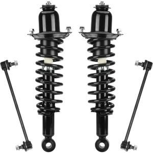 Rear Strut Assembly & Sway Bar Links for 2003-2008 Toyota Corolla, Matrix, Pontiac Vibe, Shock Absorbers Replace 171373L 171373R 4PCS