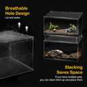 Reptile PC Terrarium,Tarantula Enclosure,Spider Tank Starter Kit,Leopard Gecko Container,Hermit Crab Habitat,Lizard Enclosure,Insect Housing,Jumping Spider Cage,Small Bearded Dragon Vivarium S