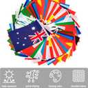 100 Countries String Flag, 82 ft International Flags Bunting Banner, World Flag Banner Decoration for World Cup Party, School, Sports Events, Grand Opening, Party