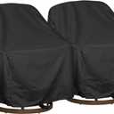 Outdoor Swivel Lounge Chair Cover 2 Pack,Waterproof Heavy Duty Outdoor Chair Covers, (39" W X 37" D X 38" H) Patio Furniture Cover for Swivel Patio Lounge Chair