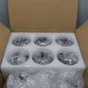 Modern Sputnik Ceiling Lights Black Semi Flush Mount Ceiling Fixture with Glass Globes 6 Light Chandelier for Dining Room Bedroom Living Room Kitchen Farmhouse.