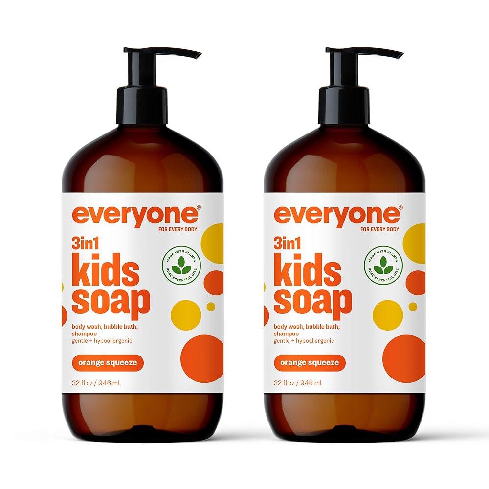 Everyone 3-in-1 Soap for Kids Orange Squeeze 32 oz., Pack of 2