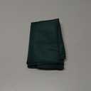 2PCS Dark Green Square Small Tablecloth, 24 x 24 Inch, Stain and Wrinkle Resistant Machine Washable Polyester Table Cloth, Fabric Nightstand End Table Cover