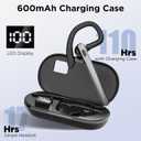 Bluetooth Headset V5.3, Wireless Bluetooth Earpiece with 600mAh Charging Case, 110H Playtime, Hands Free Headset for Cell Phone and Computer with Built-in Microphone for Work Trucker Office