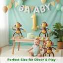 FUTUREPLUSX 3 PCS Inflatable Monkeys, Jungle Animal Balloons Jungle Themed Birthday Party Decorations Baby Shower Party Supplies