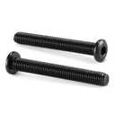 M5 x 60mm 10Pcs Flat Head Hex Socket Cap Screws Bolts, 304 Stainless Steel 18-8, Full Thread, Black Oxide by SG TZH (with Hex Spanner)