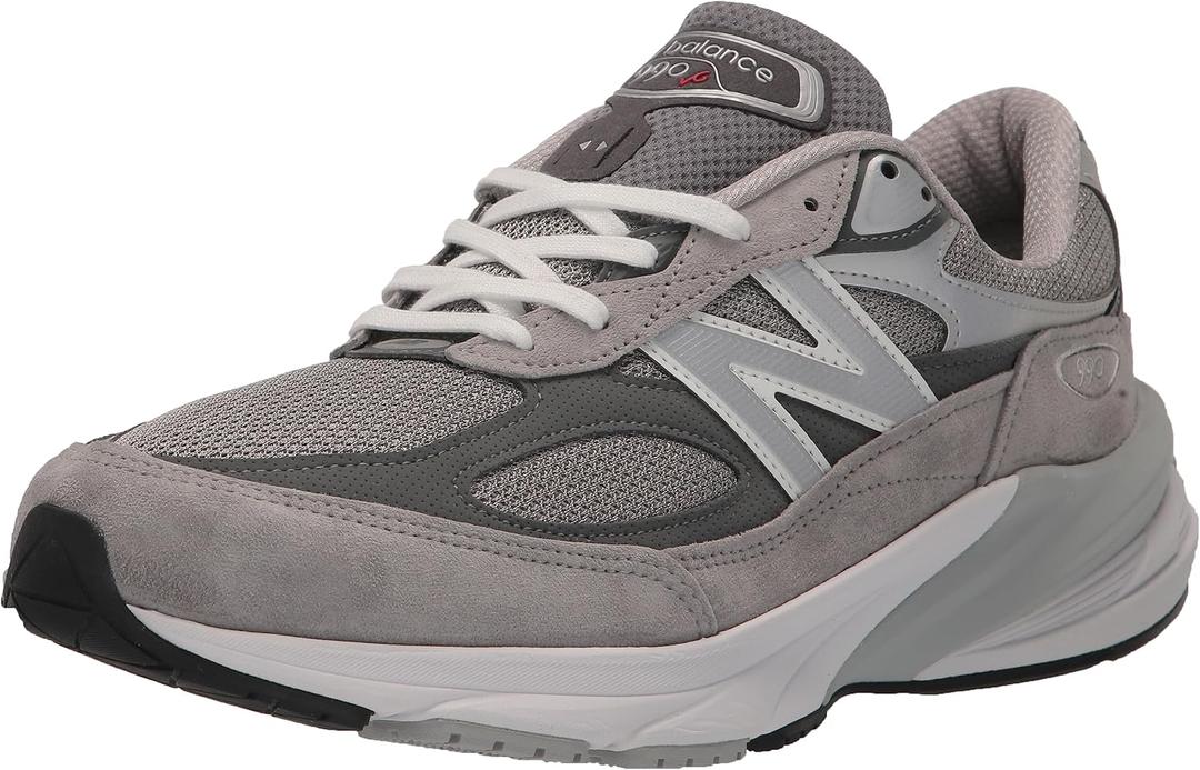 New Balance Men's Made in USA 990v6 Sneakers (8.5, Grey/Grey)