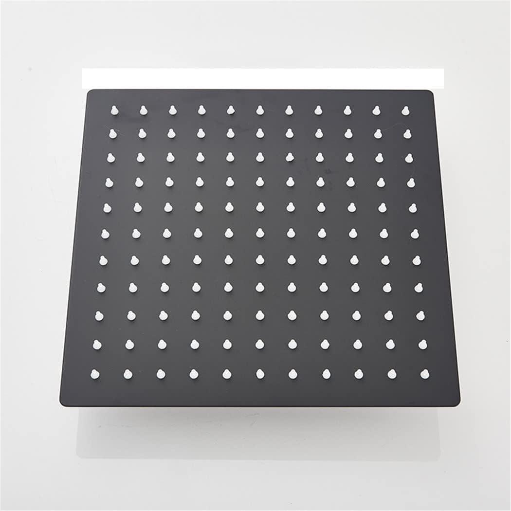 Matte Black Chrome Ultrathin Rainfall Shower Head Bathroom Accessories Stainless Steel Shower Heads