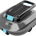 STARRYBOT Robotic Pool Vacuum, Dual-Motor Above-Ground Cleaner(Gray) | Dual high-efficiency motors, smart LED indicator, and self-parking design suit flat pools up to 900 sq.ft.