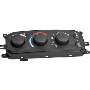 A/C Climate Control Switch, HVAC A/C Heater Climate Control Panel with Blower Motor Switch fit for Dodge Dakota 2001-2004, Dodge Ram 1500 2500 3500 2002-2005, Replace OE# 599-212 55055905AA 55056246AA