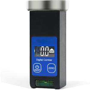 Universal Wheel Alignment Tool, Magnetic Digital Caster Camber Gauge, LCD Camber Alignment Tool for Car Truck RV SUV Motorcycle, 90 to + 90