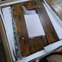 LITTLE TREE Round Dining Table for 4-6 People, 47 Inches Dining Room Table with Wooden Pedestal Base, Circle Kitchen Tables for Dining Room, Kitchen, Living Room, Rustic Brown