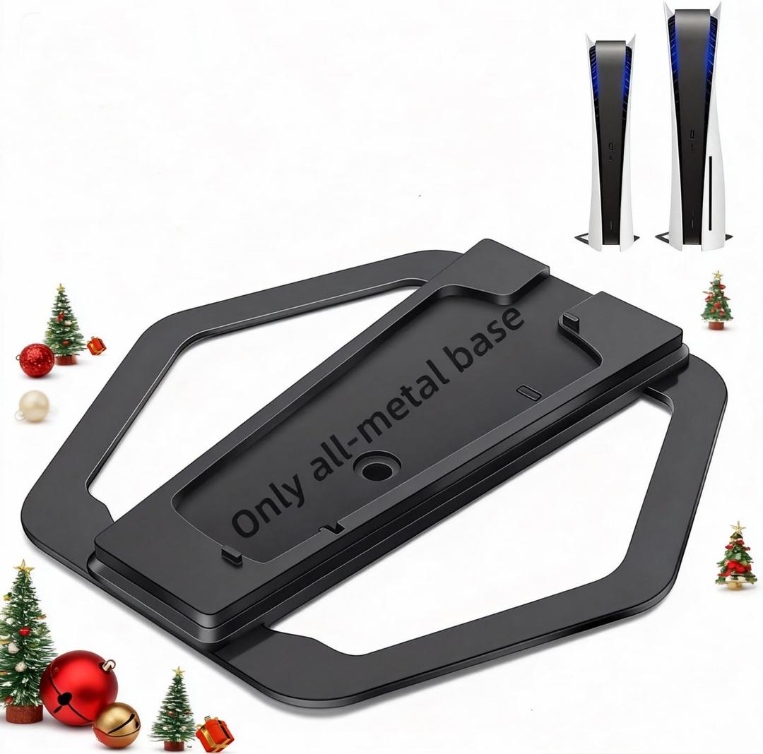 Stand for PS5 Slim,All-Metal Vertical Stand for PS5 Consoles