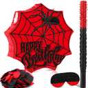 Deekin Spider Piata for Birthday Party Decoration Small Piata for Spider Party Favors Birthday Gifts with Blindfold Stick and Confetti for Celebration(Birthday Spider)