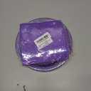 100Pcs Purple Glitter Party Decorations Demon Purple Sparkling Holographic Laser Paper Plates Napkins Disposable Tableware Set for Hunters Birthday Wedding Disco Bachelorette Party Supplies Serves 25