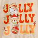 Toddler Girl Christmas Outfit Santa Claus Sweatshirt+Tutu Gauze Skirts Winter Clothes 1-7 Years (2-3T, New-begie)