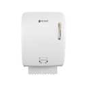 San Jamar Timeless Hands-Free Mechanical Paper Towel Dispenser, White, Commercial Grade, Universal Roll Compatibility, Touchless Operation, for Bathrooms and Kitchens