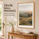 24x36 Poster Frame with Mat for 20x30 Photos, Teak Wood