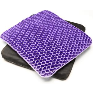 Bulletproof Gel Seat Cushion | Ultra Soft Large Cushion with Cooling Gel Pad & Padded Cover | Orthopedic Cushion for Pressure Relief and Sitting Sores | Seat Cushion for Seniors, Car & Office