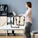 Lap Desk for Bed Adjustable Height, Foldable Bed Table with Storage Drawer, Tablet Slot & Cup Holder, Portable Laptop Stand for Bed & Sofa, Bed Desk for Adults & Kids, Deep Stone Color