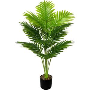 Artificial Plants in Pots Large Fake Tree Floor Faux Tropical Plants Decorative Greenry House Potted Tall for Home Office Living Room Decor Indoor Garden Outdoor (80cm Tall Palm)