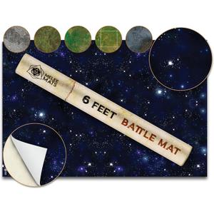 Melee Mats Wargaming Battle Mat, 48"x72" - Terrain for Warhammer 40K, Dungeons and Dragons, Tabletop RPG, Miniatures & Strategy Games - Durable Vinyl Map