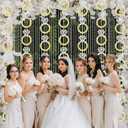 Pajean 8 Pcs Bachelorette Party Decorations Glitter Gold and Silver Diamond Ring Banner Engagement Party Decorations Bachelor Hanging Streamers for Bride to Be Decor Bridal Shower Photo Props Supplies