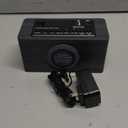 DreamSky Wooden Digital Alarm Clock with Wireless Charging for Bedroom, Bedside Nightstand Clock with Charger Station, USB Port, Large Numbers, Adjustable Volume, Brightness Dimmer, DST (Black)