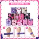 2 x Junkin 48 Pcs Western Cowgirl Party Favors Birthday Decorations Pink Disco Cowgirl Slap Bracelets Kids Horse Birthday Party Goodie Bags Stuffers for Western Girls Theme Rodeo Bachelorette Prizes