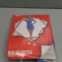 Morph Air Hostess Costume for Women Blue - Retro Stewardess Outfit Womens - Flight Attendant Costume for Women (Medium)