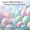 Double Stuffed Balloon Arch Kit - 84pcs Thick Dusty Pink, Sage Green & Lavender Pastel Balloon Garland for Baby Shower, Gender Reveal - Premium Matte Finish for Boho Wildflower & Daisy Theme Party