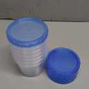 6 Pack-24 oz Freezer Storage Containers, Plastic Food Storage Containers with Twist Top Lids, BPA Free and Reusable Soup Containers with Lids, Leakproof/Microwave/Dishwasher Safe