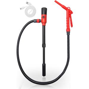 FUELIO 2025 UPGRADED Fuel Transfer Pump - Leak-Proof USB Charging Gas Pump For Gas Can - 2.8 GPM Portable Battery Powered Pump For Gas, Gasoline