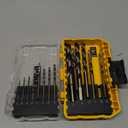 DEWALT Drill Bit Set, 3-Flats Shank,14-Piece, 135 Degree Split Point, for Plastic, Wood and Metal (DWA1184)